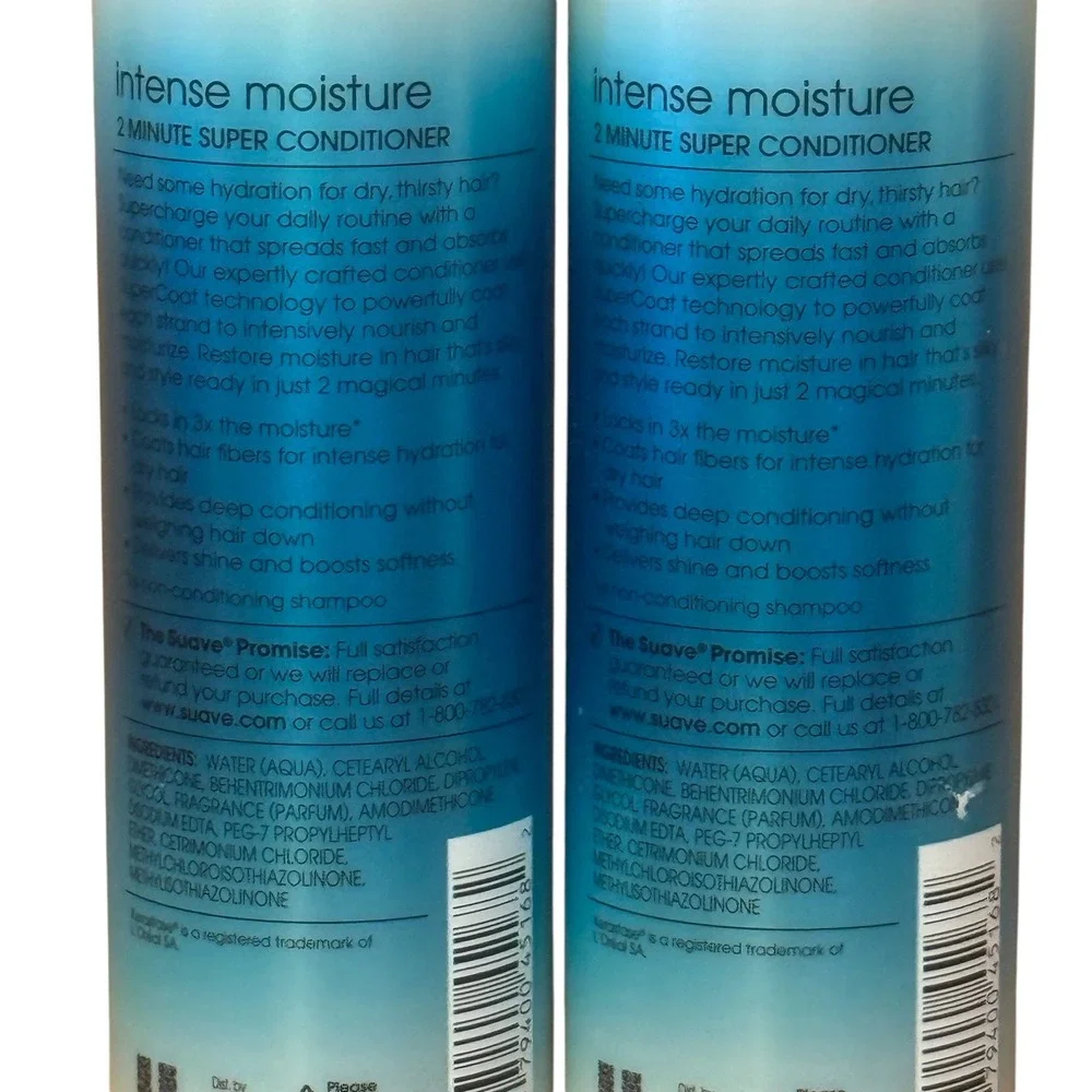 New Suave Professionals Intense Moisture 2 Minute Super Conditioner 8.5 oz Lot 2
